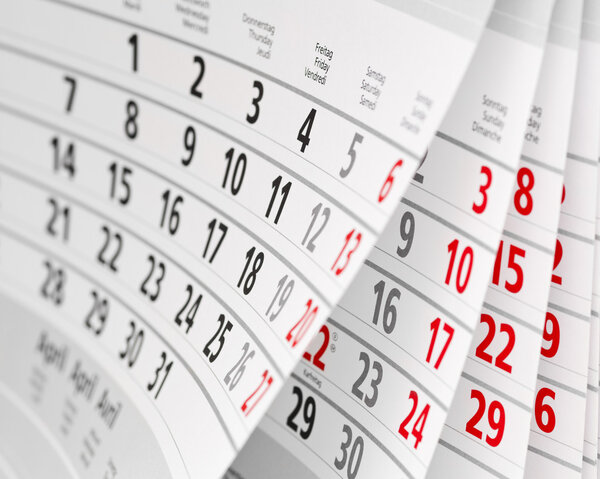 Page calendrier — Photo