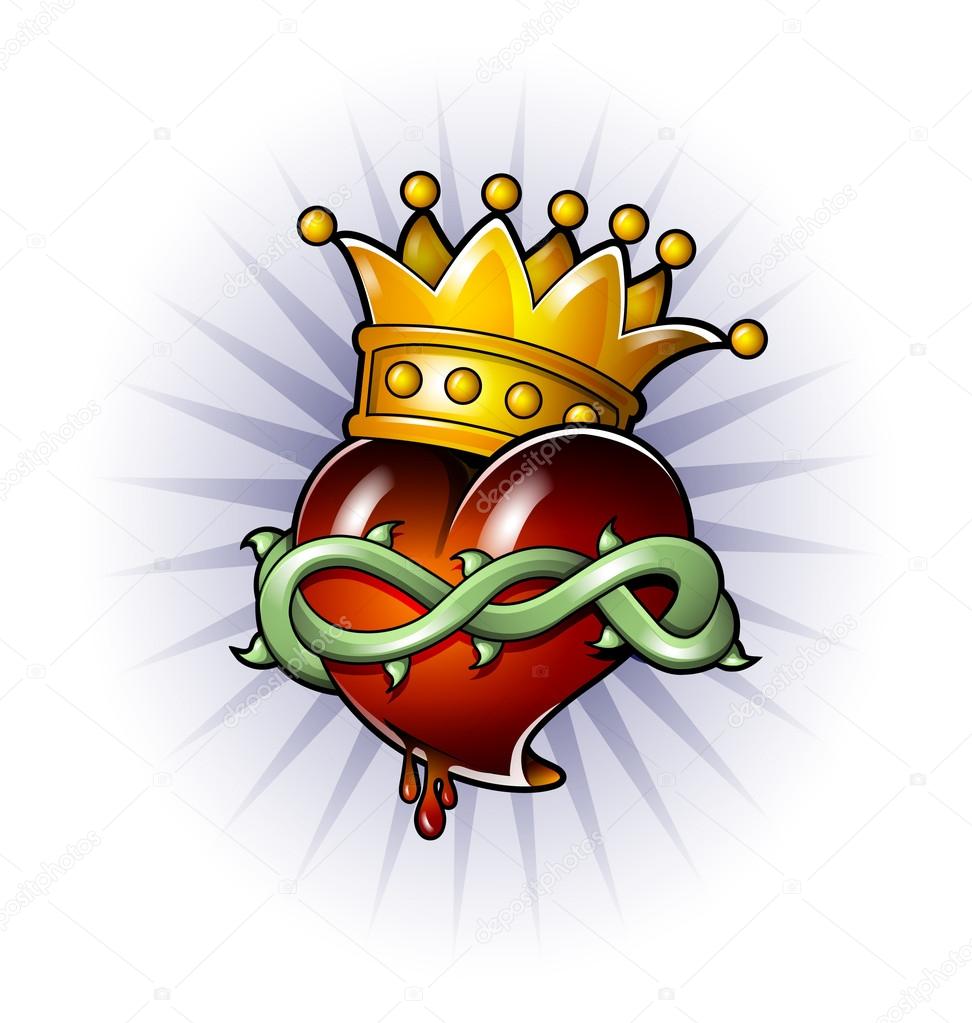 King Heart Stock Vector Image By ©Brothajahn #14130559