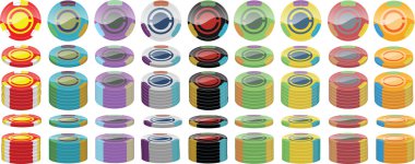 Poker chip paketi