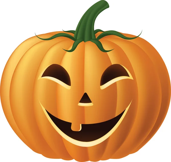 Happy jack-o-lantern pumpa — Stock vektor