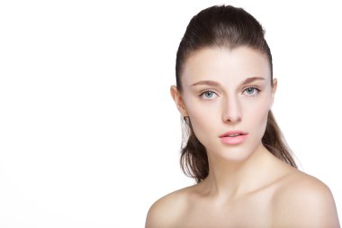 güzel model stüdyo portre izole