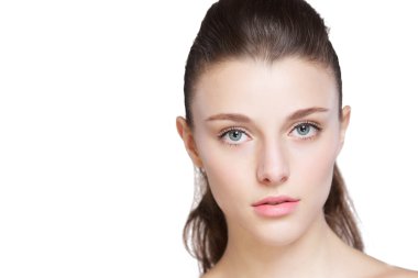 güzel model stüdyo portre izole