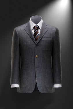iş gri ceket kravat ile