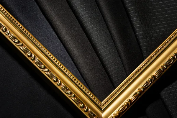 黒い布で華やかなビンテージ フレーム ストックフォト