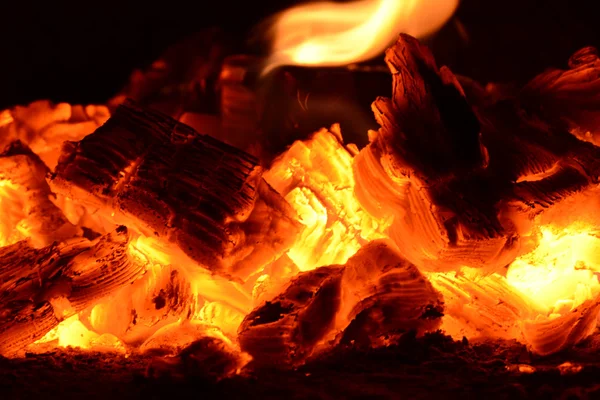 Firewood and fire — Stock Photo, Image