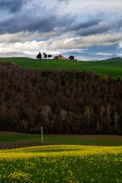 Una colina en la Toscana — Foto de Stock