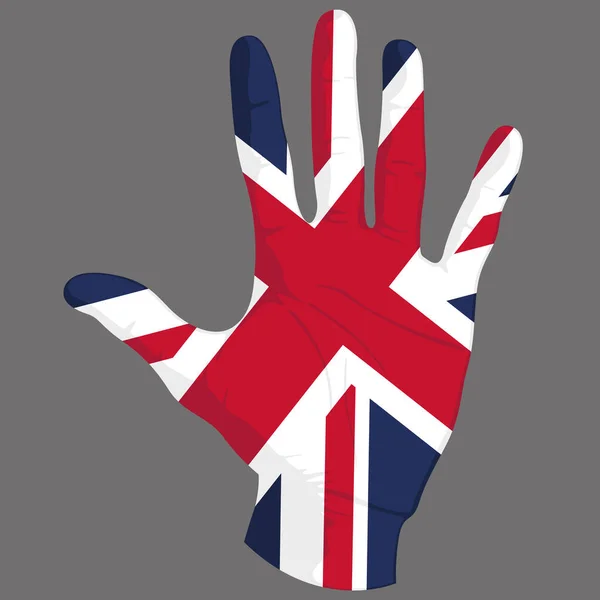 영국의 국기가 사람의 모습입니다 일러스트 — 스톡 벡터