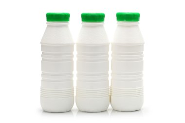 Beyaz plastik şişe