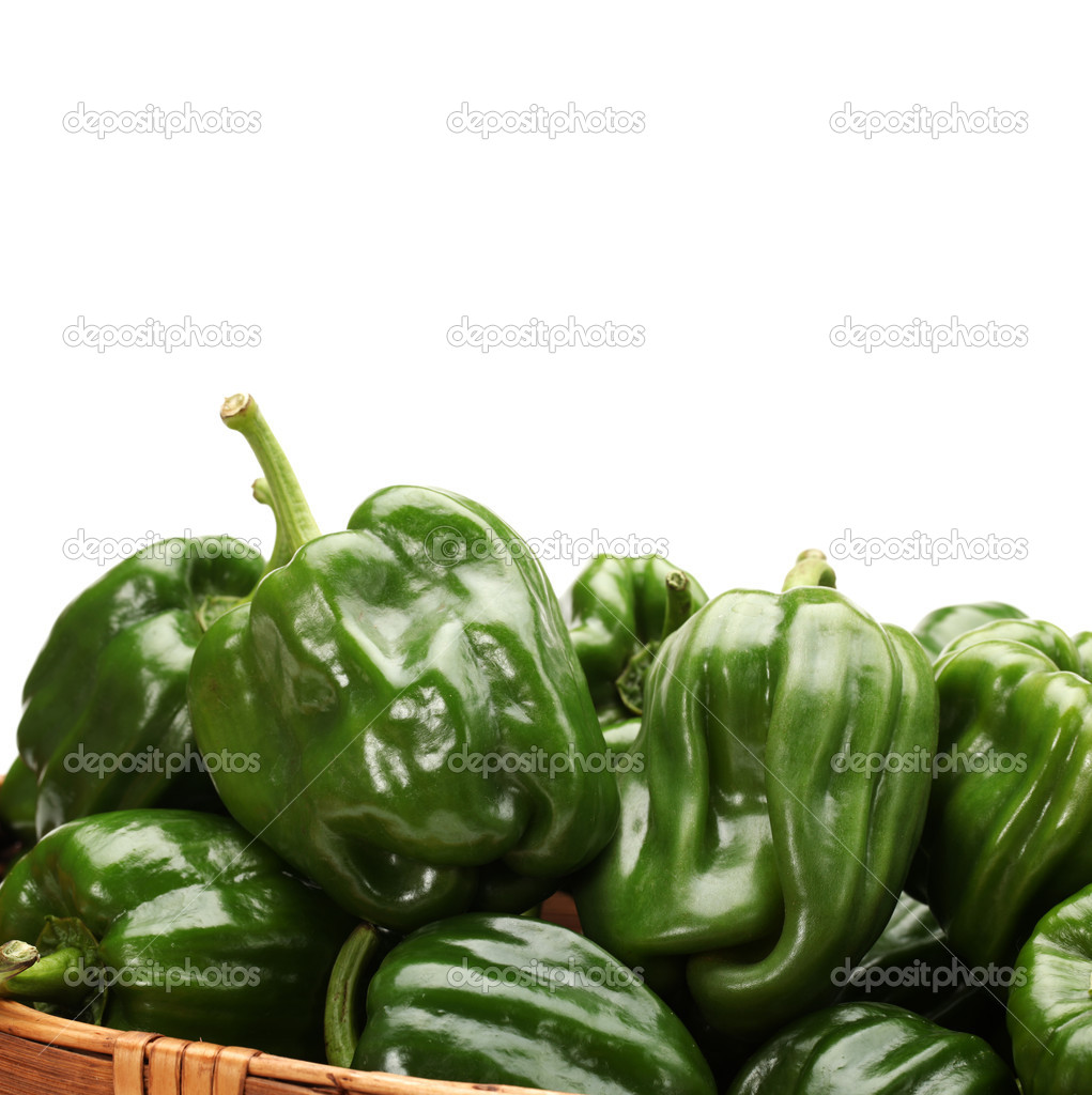 fresh green bell pepper— 图库照片 08 hongyan jiang #14137218