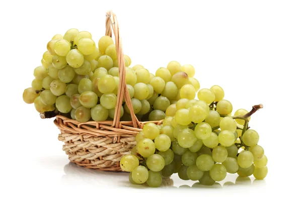 Bunch of fresh grapes on white background — Stock Photo, Image