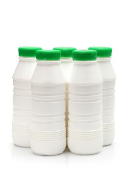 Beyaz plastik şişe