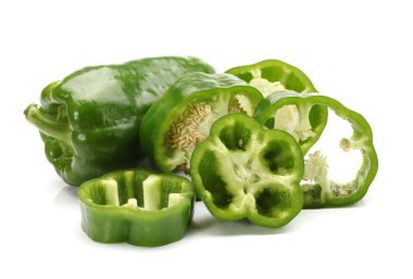 Taze yeşil biber dilim (kırmızı biber)