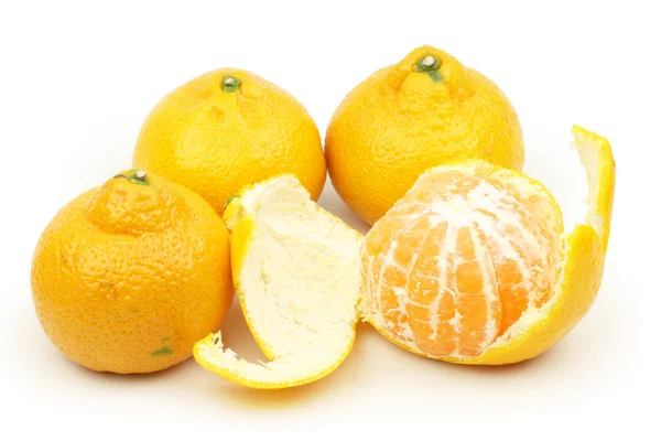 Fruta naranja sobre fondo blanco — Foto de Stock