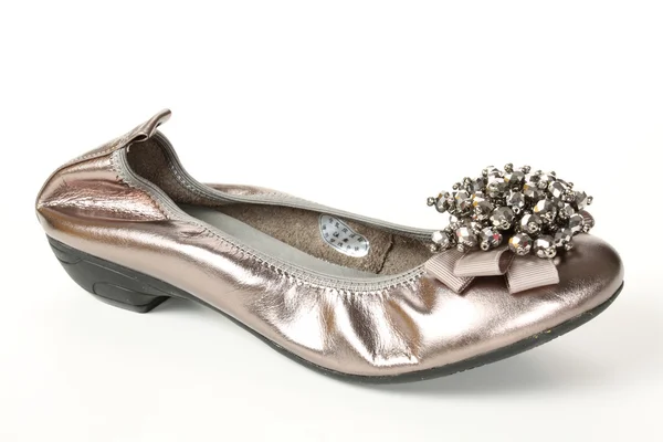 Gray female shoes — Stock Photo, Image