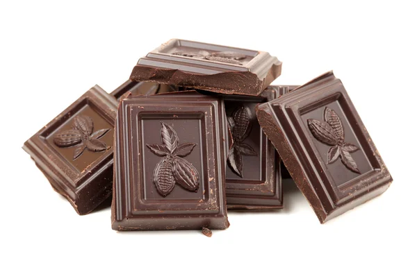 Chocolate pieces — Stock Photo, Image