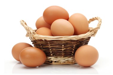 Brown eggs clipart