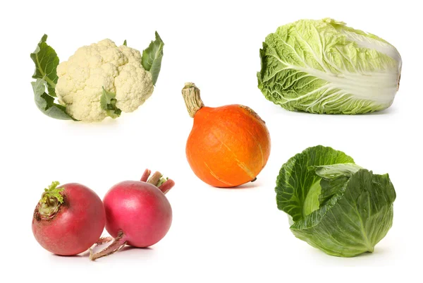 Grönsaker uppsättning. isolerade vit. — Stockfoto