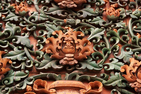 Decorações tradicionais da parede chinesa — Fotografia de Stock