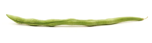 Feijão verde no fundo branco — Fotografia de Stock