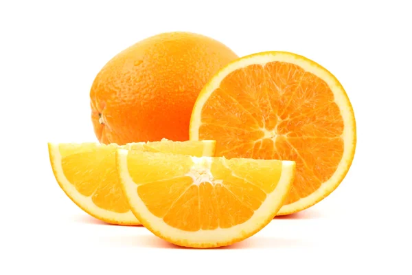 Naranja sobre fondo blanco — Foto de Stock