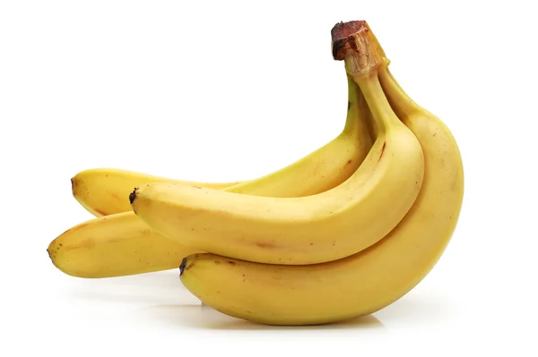 Rijpe banaan geïsoleerd op witte achtergrond — Stockfoto