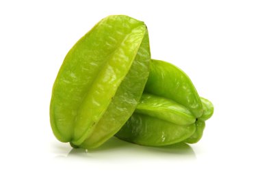 Beyaz arka planda Carambole