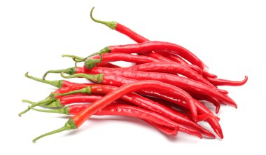 Beyaz arkaplanda Red Hot Chili
