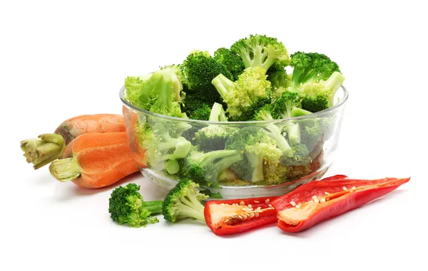 Broccoli vegetable isolated on white background — Stock Photo, Image