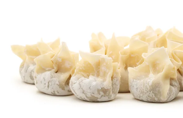 Ravioli Siu Mai on white background — Stock Photo, Image