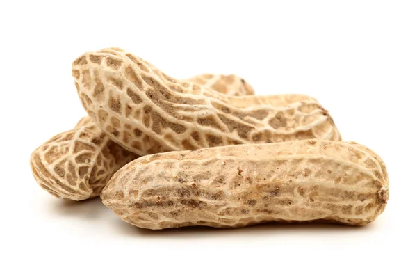 Peanuts on white — Stock Photo, Image