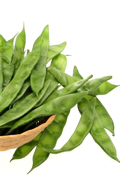 Hyacinth bean on white background — Stock Photo, Image