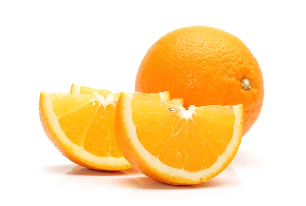 Orange on the white background — Stock Photo, Image