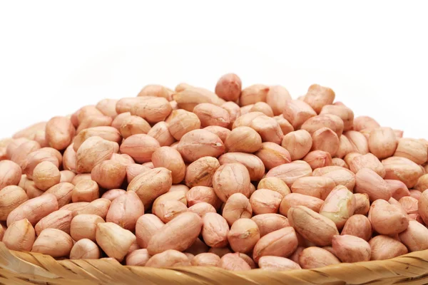 Kernel amendoim isolado no fundo branco — Fotografia de Stock
