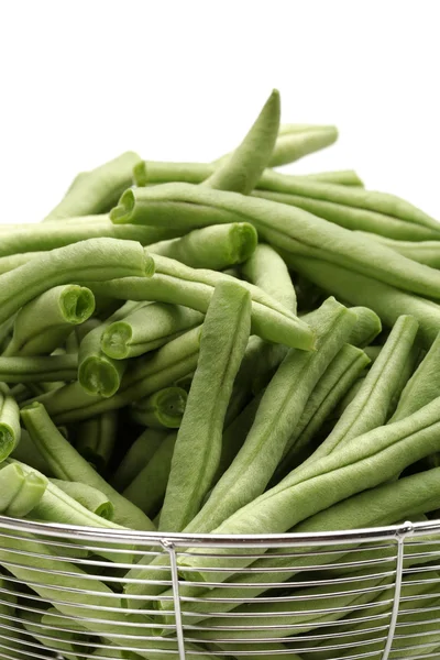 Green kidney bean on white background — Stock Photo, Image