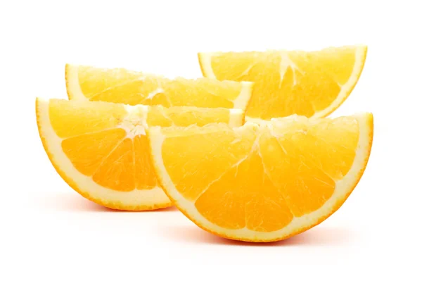 Πορτοκαλί στο λευκό φόντο — Φωτογραφία Αρχείου