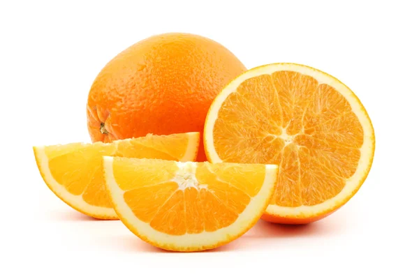 Orange on the white background Royalty Free Stock Images