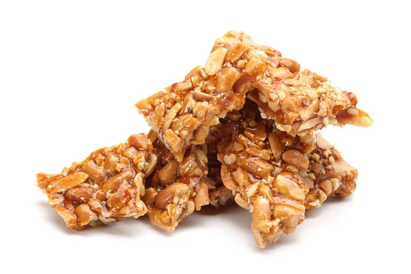 Sugar bar with sesame and peanut from china food — Stock Photo, Image