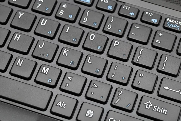 Teclado de um computador de caderno . — Fotografia de Stock