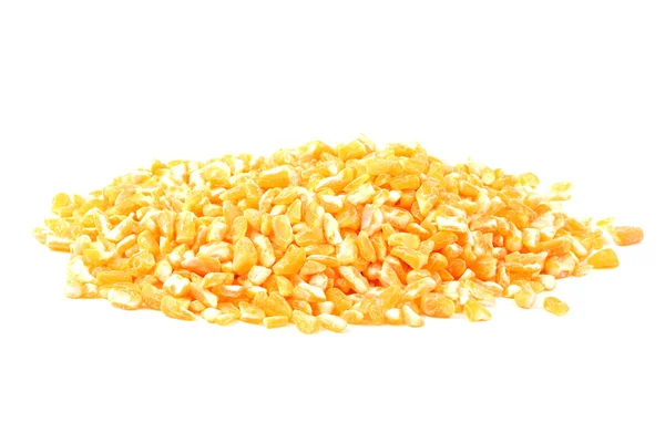 Smash kukorica fehér háttér — Stock Fotó