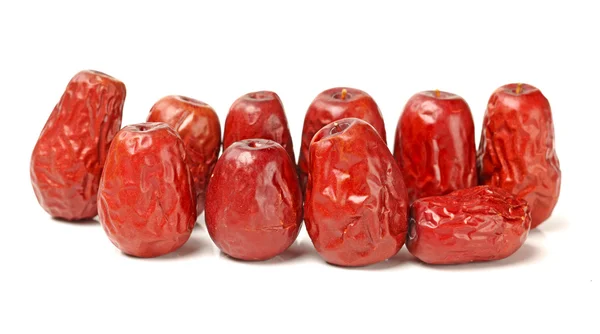 Red date on white background — Stock Photo, Image