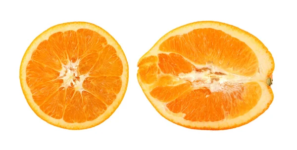 Orange på den vita bakgrunden — Stockfoto