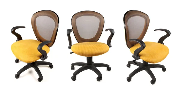 Comfortable office chair on white background — 스톡 사진