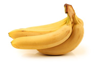 Beyaz arkaplanda muz