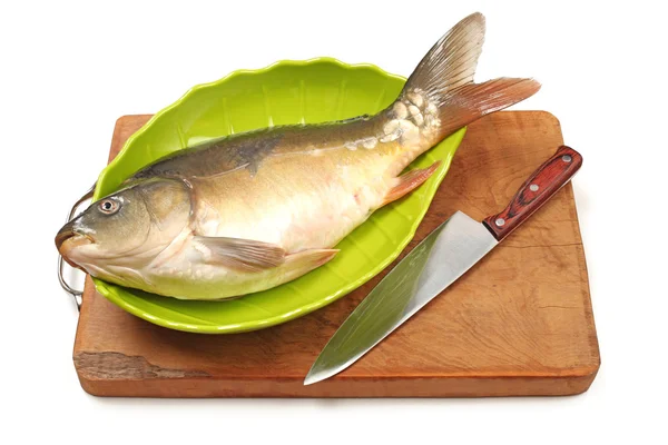 Raw fish carp — Stock Photo, Image