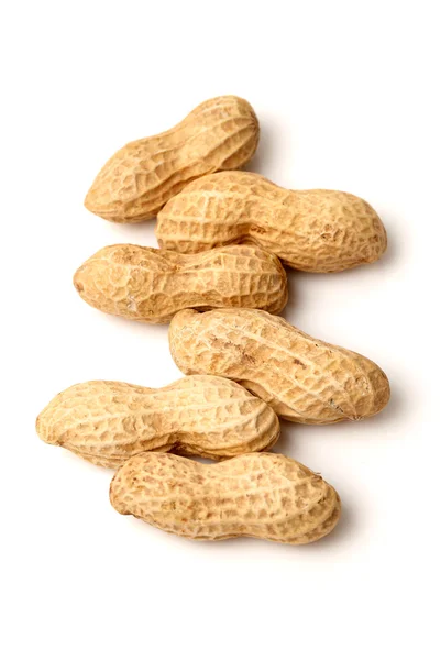 Peanuts on white background — Stock Photo, Image