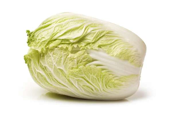 Green cabbage isolated on white background — Stock Photo, Image