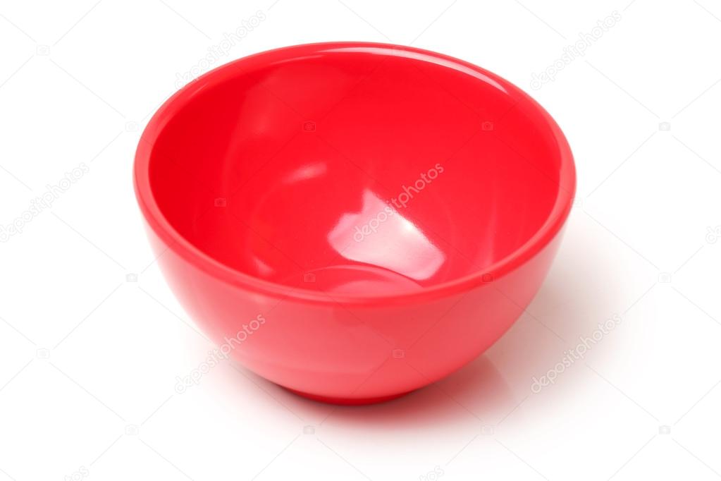 Colorful plastic tableware on white background