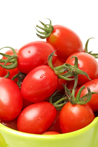 Red fresh tomato on white background — Stock Photo, Image