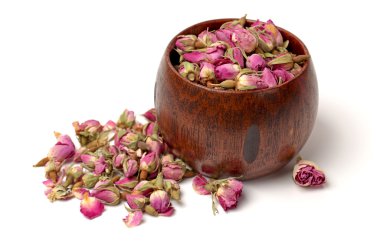 çay çiçek beyaz zemin üzerine yükseldi.