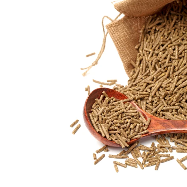 Rabbit feed on white background — Stock Photo, Image